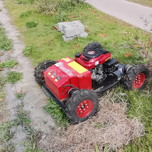 Loncin 196cc 7HP Gasoline Engine Battery Operated Radio Controlled Weeding Machine photo-3