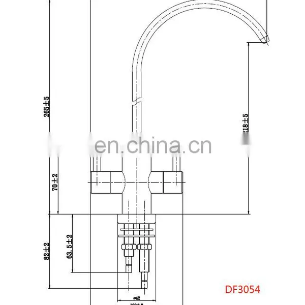 Food Grade SUS304 Double Ways Water Filter Faucet 3054 for Water Filtration System Kitchen Faucets photo-2