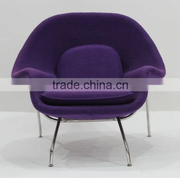 Waiting Room Comfort Design Lounge Womb Chair and Ottoman photo-3