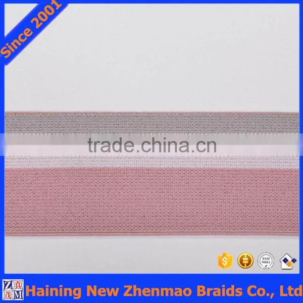 Favorable Three Color Striped Woven Elastic Hat Bands photo-3