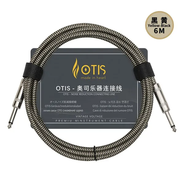 China Factory OTIS Professional Noise-canceling Cable, Braided Sheath Audio Instrument Connection Cable