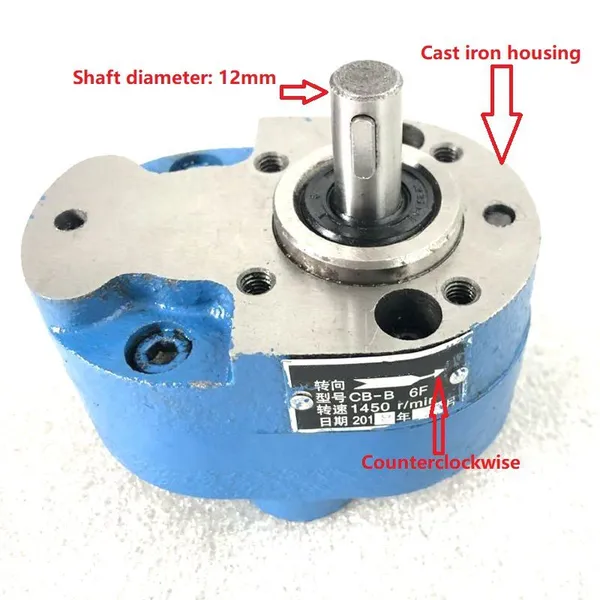 Cast Iron Materials Low Pressure Gear Pump CB-B2.5 CB-B4 CB-B6 CB-B10 Oil Pumps photo-3