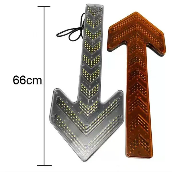 Amber Arrow LED Traffic Advisor Arrow Light Tow Trucks Warning Vehicles Strobe Directional Arrow Board Light Bar photo-3