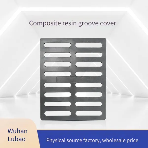 Lubao Composite Resin Ditch Cover Manufacturer, Car Wash Grating, Single Rainwater Grid, 500*1000 Sewer