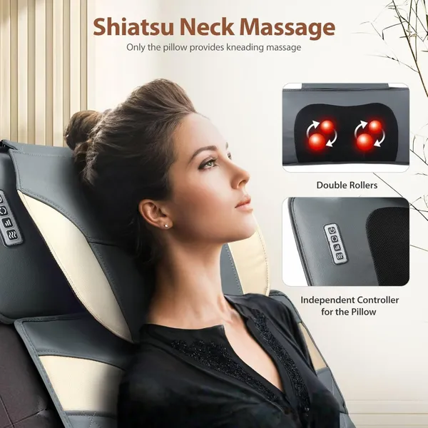 Massage Bed Topper With Neck, Back & Hip Relaxation System MH-A85 photo-4
