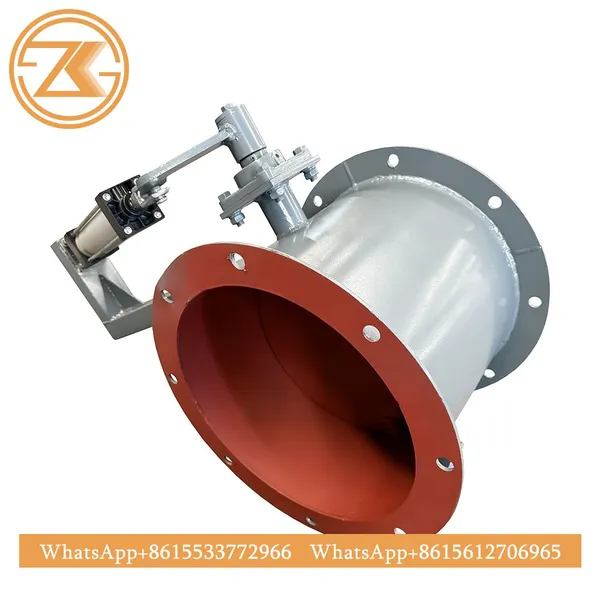 Pneumatic Square Round Ventilation Damper Industrial Flue Gas Butterfly Valve For Air Purification Equipment photo-5