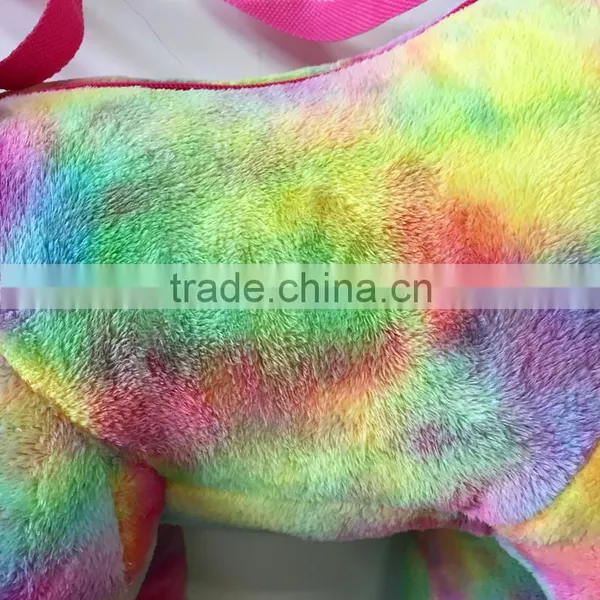 Custom Rainbow Stuffed Plush Horse Toy Bag for Kids photo-4