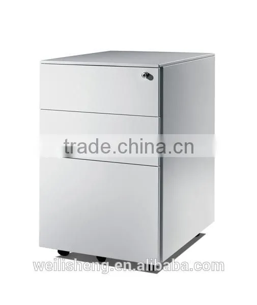 WLS Colorful 3 Drawer Adjustable Metal Pedestal Cabinet photo-4