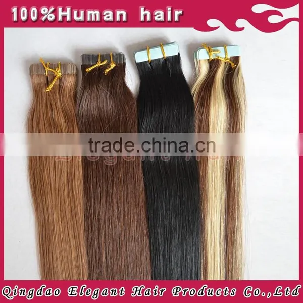 Cheap Remy Tape Human Hair Extensions 2.5g Per Piece Full Cuticle Peruvian Hair photo-3