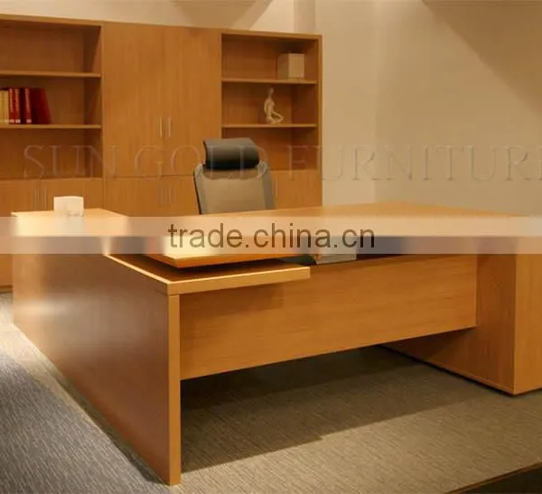 Modern Luxury Office u Shape Desks,computer Table With Bookshelf (SZ-ODB355) photo-2