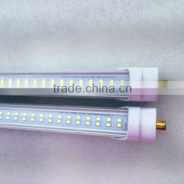 Shenzhen Victory Lighting T8 8 Foot 44W Single Pin Sigle Row/double Row Led Tube Light 96inch Cool White,clear Cover/milky Cover photo-4