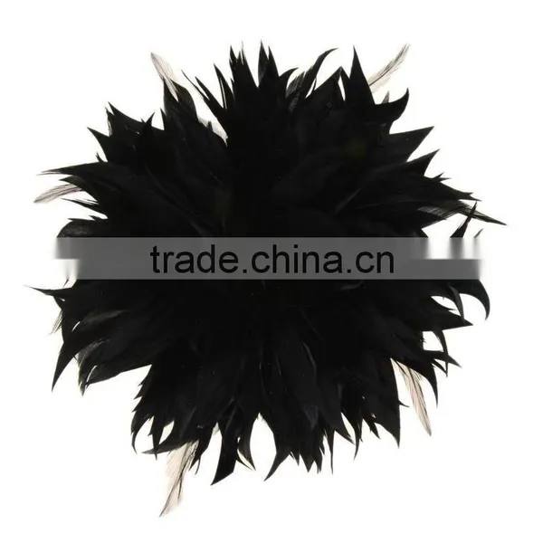 Fancy Feather Flower Hair Fascinator/Clip/Barrettes photo-3