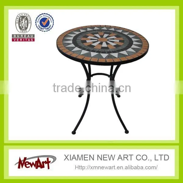 Elegant Design Metal Patio Mosaic Outdoor Furniture Living Room Mosaic Metal Furniture photo-4