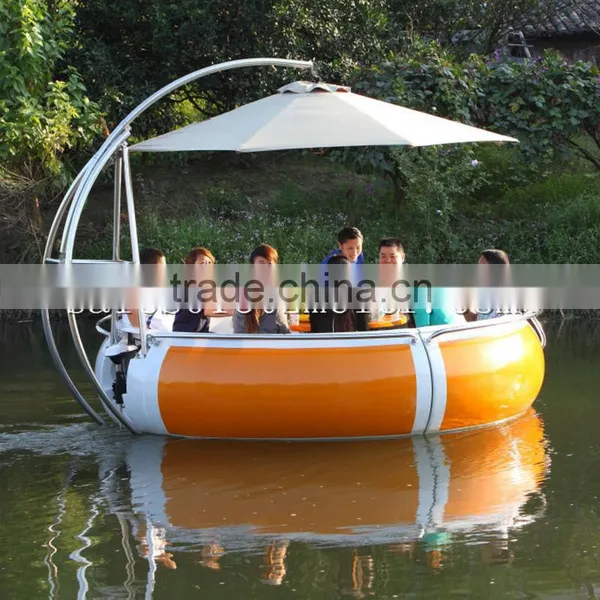 Electric Floating Lounge Boat With Bbq photo-4