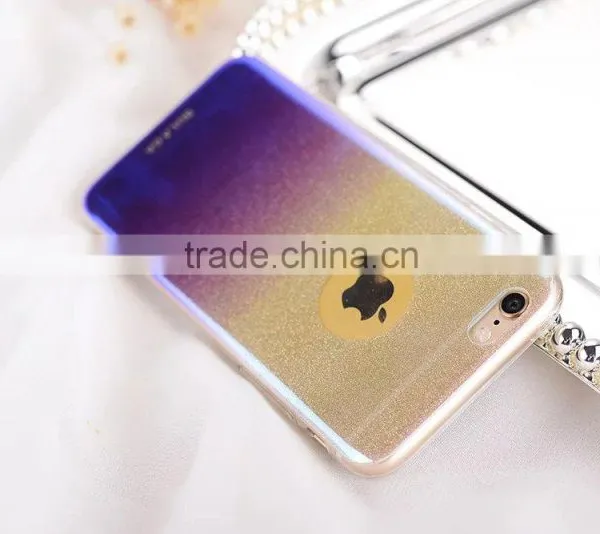Gradient Glitter Rhinestone Bling Case for IPhone 6Plus Soft TPU Rubber Back Cover for IPhone 6s Plus SLD Star Series MT-5804 photo-3