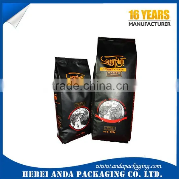Coffee Plastic Wrap Film Printing/packaging Coffee Bean Stand up Zipper Bag photo-6