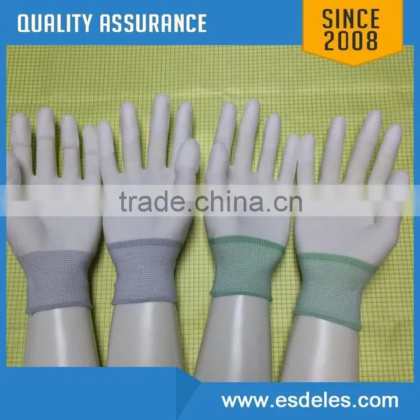 7 Year Gold Supplier pu Coated Esd Gloves photo-3