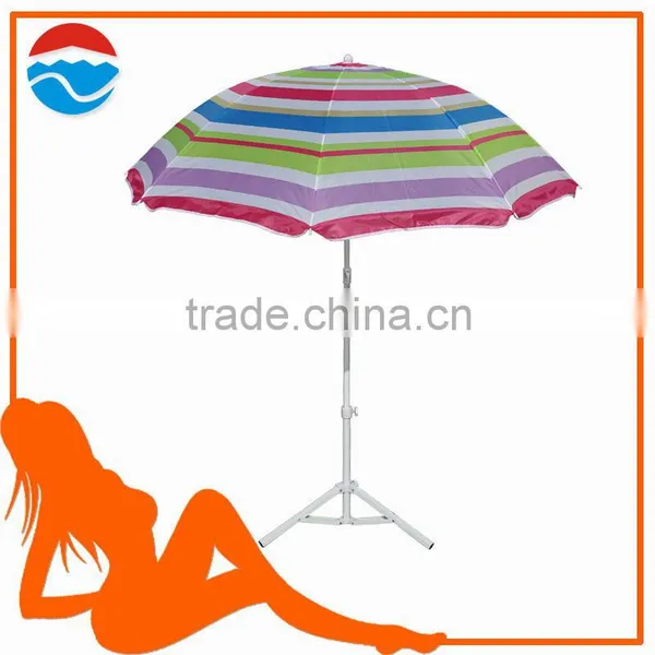 170CM*8K Color Bar Portable Beach Umbrellas Sea