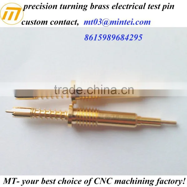 Custom Precision CNC Machining Gold Plated Test Pin photo-5