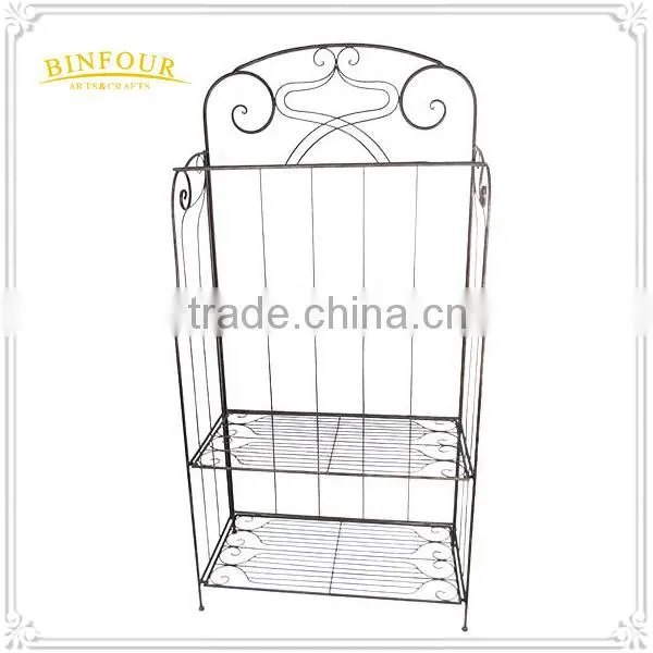 NEW Freestanding Painted Metal 3 Tire Shelf Display photo-2