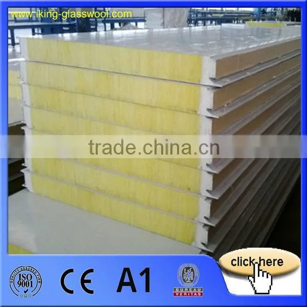 Fire Rated Sandwich Panel Warehouse Glass Wool Sandwich Panel photo-2