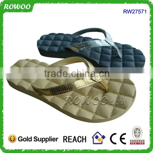 New Sexy EVA Women Flip Flops With PU Strap And Massage Sole photo-4