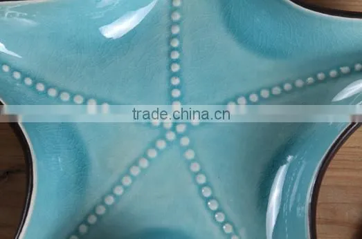 Lovely Fashion Candy Colors Sea Star Glaze Ceramic Bowl #we6 photo-2