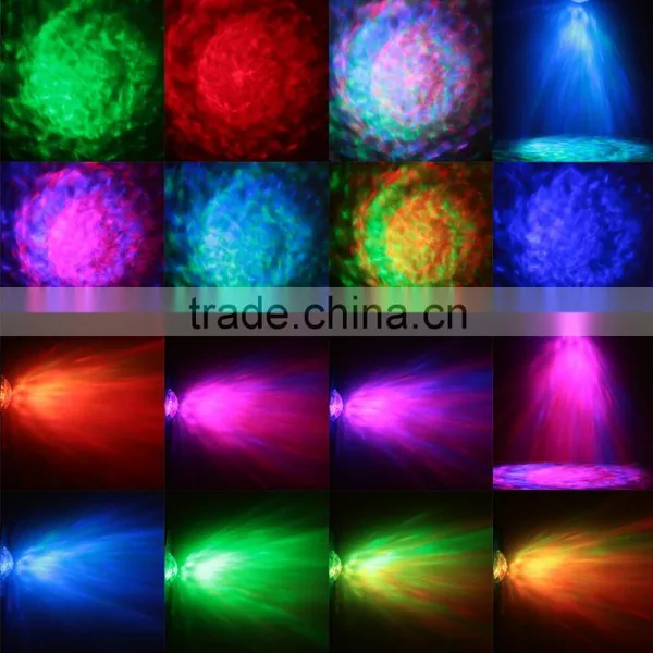 New 10W Color Changing Mini LED Water Wave Ripple Stage Effect Lighting Lamp With Controller for Disco KTV Club Party US /EU photo-2
