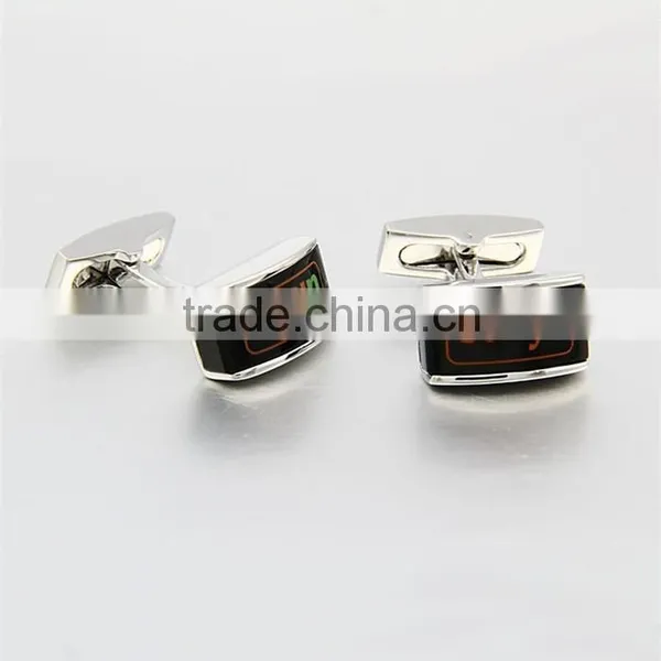 High End Gifts for Men Stainless Steel Good Quality Black Plating Vintage Cufflinks photo-2