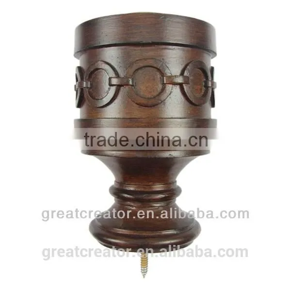 China Home Decor Bronze Modern Look Curtain Rod Finials Curtain Hardwares Curtain Accessories Wholesale photo-2