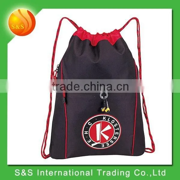 Unique Design Expandable Drawsrting Bag With Front CD Holder Pocket photo-4