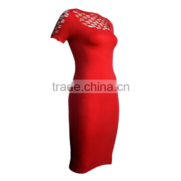 2016 Elegant Red Dress Long Plus Size Women Clothing photo-3