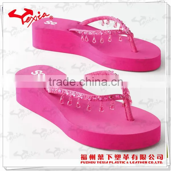 Manufacturer girl slipper high platform casual shoes