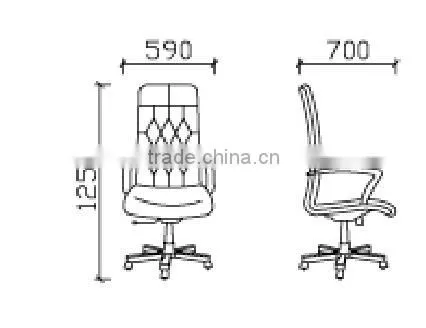 Furniture High Back Armrest Ergonomic Leather Executive Office Chairs With Wheels GZH-SJ1003 photo-2