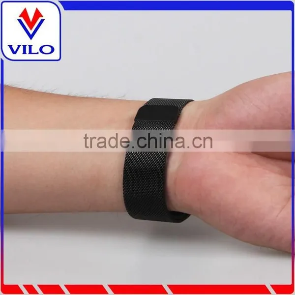 Metal Frame Housing With Magnet Lock Milanese Loop Stainless Steel Bracelet Strap Band for Fitbit Blaze Smart Fitness Watch photo-6