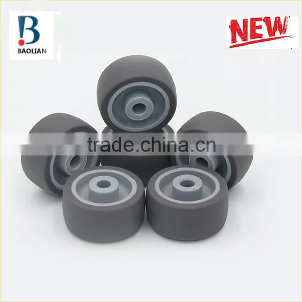 2016 Newest Durable 36.5mm Grey TPU Ball Rubber Caster Wheels With Shaft photo-5