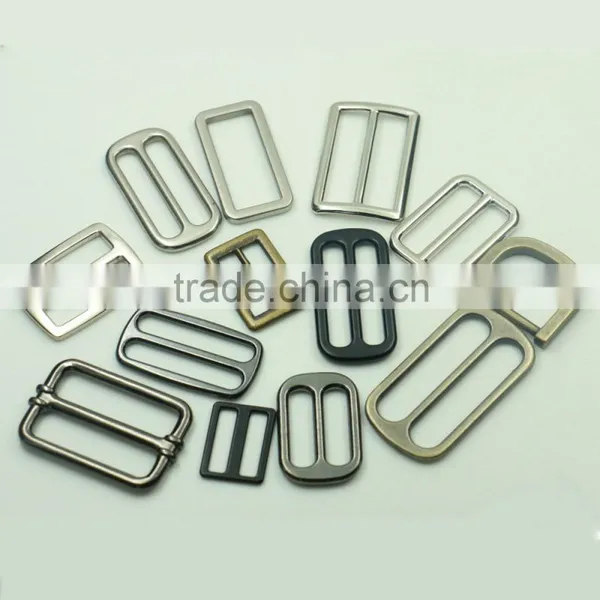 Eco-friendly Zinc Alloy Fashion Metal Curved Tri-glide Buckle for 38mm Belts photo-6