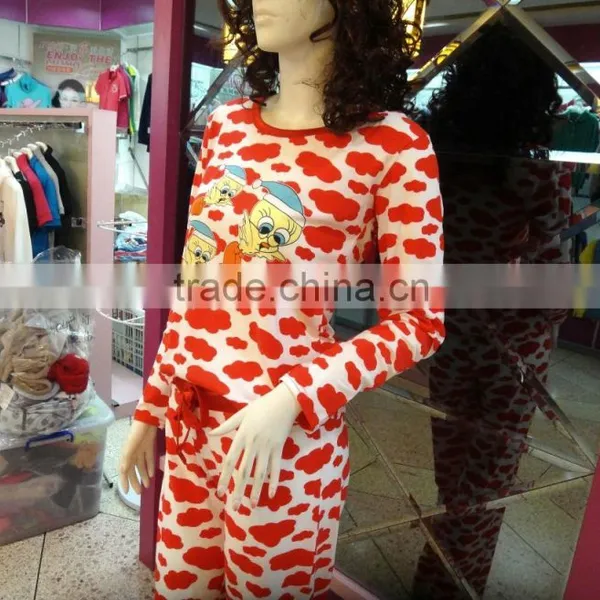 Creative Lovely Three Duck Cloud Pattern Design Three-piece Pajamas Woman photo-5