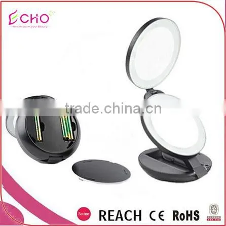 3 -way China Small Cosmetic Folded Bag Mirror, Concave Glass Mirror, Colored Mirror Glass, Vinyl Backed Safety Mirror Supplier photo-5