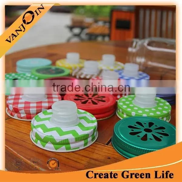 70mm Print Metal Cap for Mason Jar photo-2