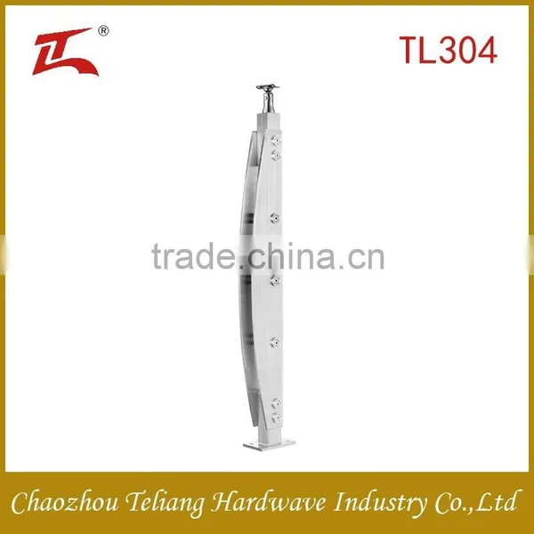 Fancy Stairway Handrail/ Tempered Glass Handrails Outdoor Stairs photo-2