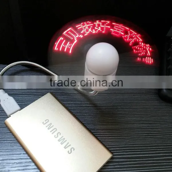 Best Seller Led Message Mini Fan Usb Programmable Flashing Fan Usb Mini Desk Fan photo-3