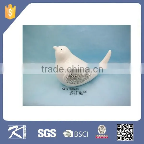 Funny Home Decoration Porcelain Bird Figurine