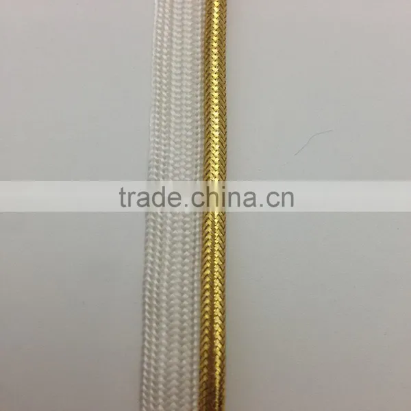 China Supplier High Strength Polyester Gold Piping Cord