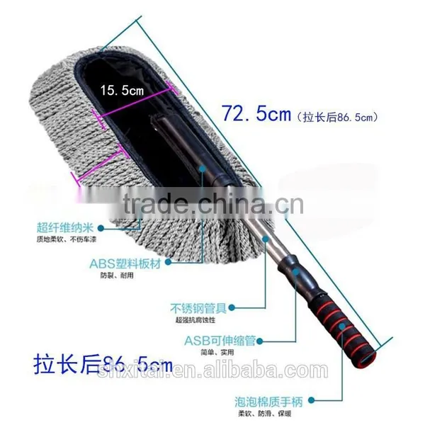 Long Handle Water Flow Brush, Car Cleaning Brush With Telescopic Long Handle and Soft Bristle, Window Glass Cleaning Tube Brush photo-2