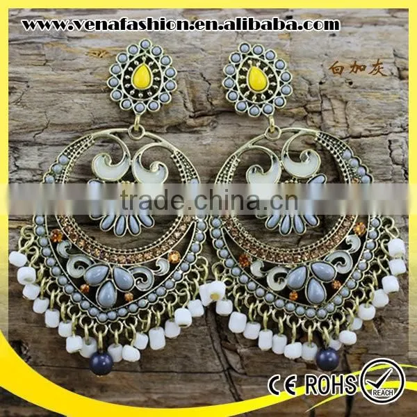 Small Moq Boho Hanging Top Design Earring, Latest Earring Design photo-2