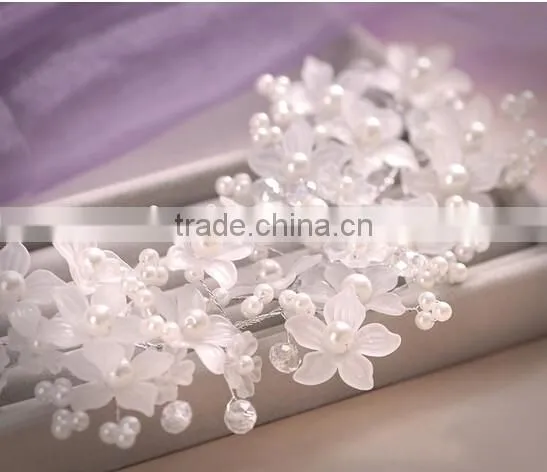 Flower Bridal Crystal Formal Wedding Headdress Headwear Hair Accessories photo-4