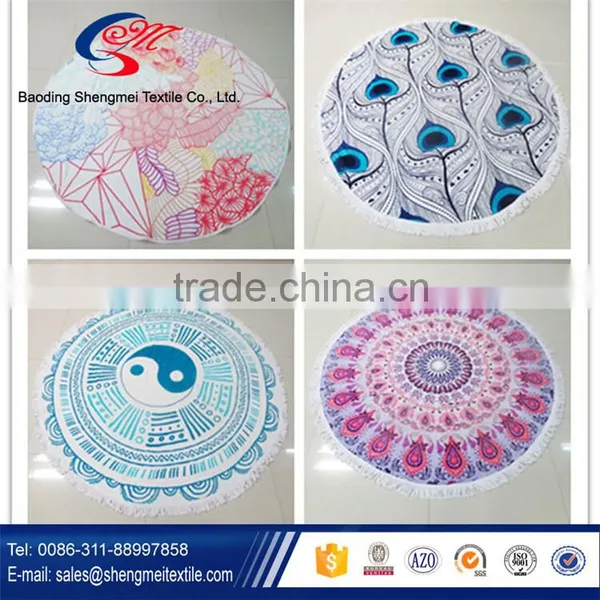 Premium Quality and Most Popular Cotton Round Towel Beach Softtextile photo-2