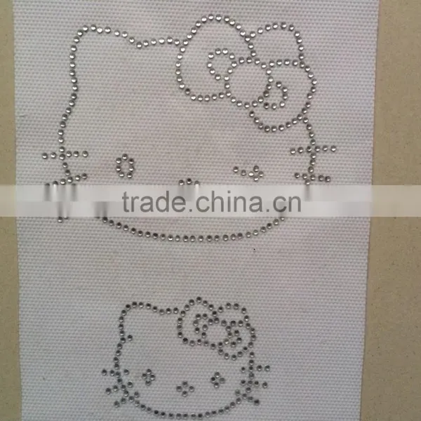 Factory Direct High Quality Environmental Crystal Lovely Cat Rhinestone Transfer Rhinestone Motif photo-4