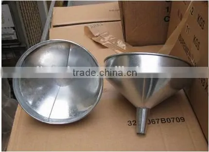 Galvanized Oil Funnels with Strainer